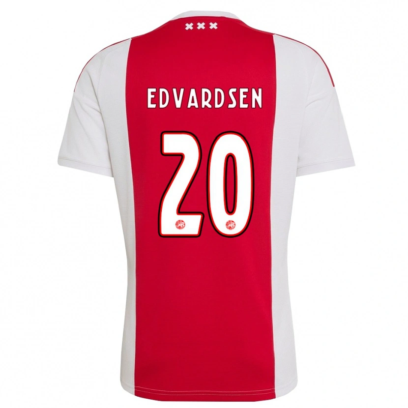 Danxen Homem Camisola Oliver Edvardsen #20 Vermelho Branco Amarelo Principal 2026/27 Camisa