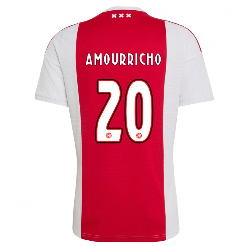 Danxen Homem Camisola Amourricho Van Axel Dongen #20 Vermelho Branco Amarelo Principal 2026/27 Camisa