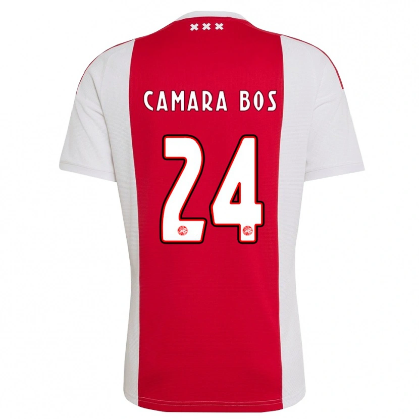 Danxen Homem Camisola Daniel Camara Bos #24 Vermelho Branco Amarelo Principal 2026/27 Camisa