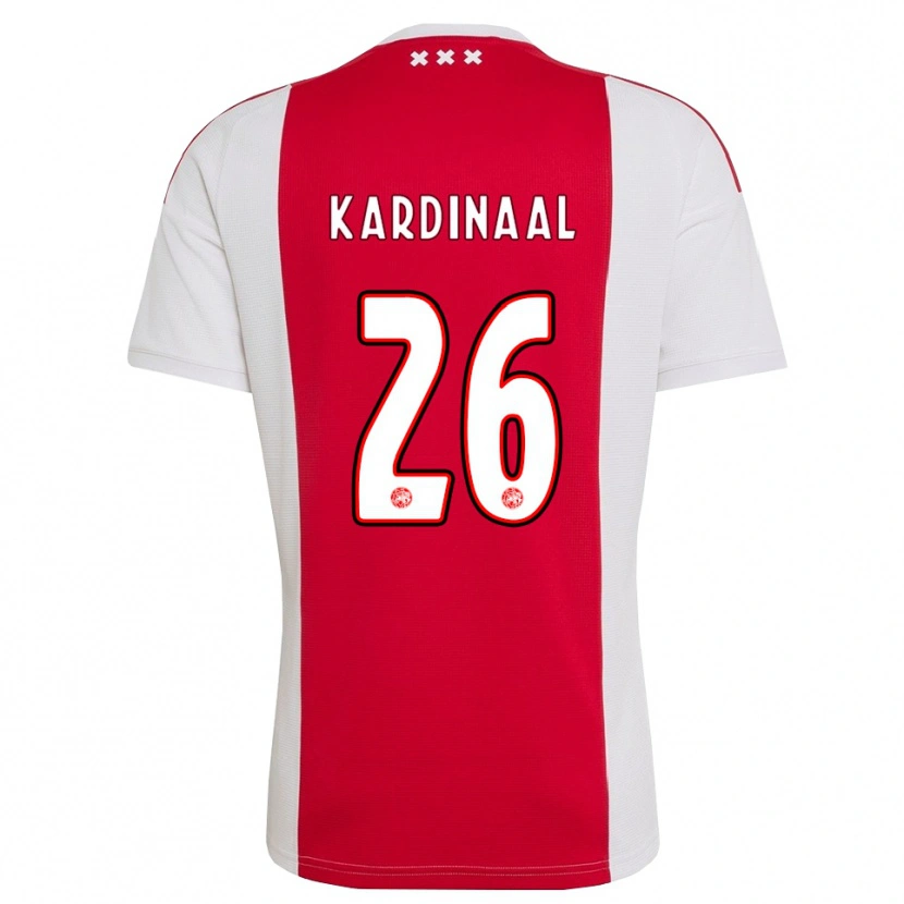 Danxen Homem Camisola Isa Kardinaal #26 Vermelho Branco Amarelo Principal 2026/27 Camisa
