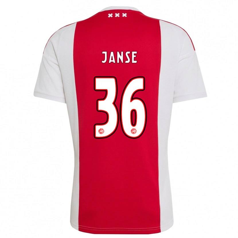 Danxen Homem Camisola Dies Janse #36 Vermelho Branco Amarelo Principal 2026/27 Camisa