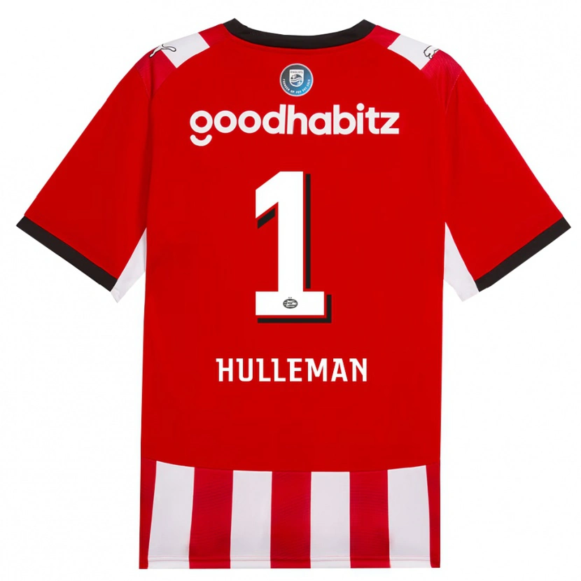 Danxen Homem Camisola Daan Hulleman #1 Vermelho Branco Preto Principal 2026/27 Camisa