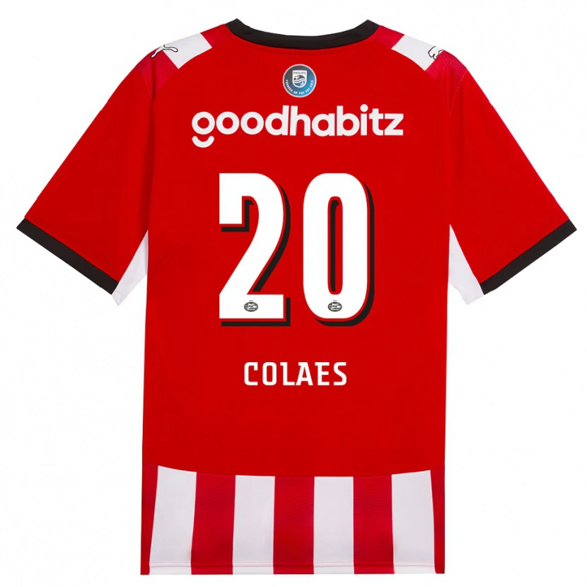 Danxen Homem Camisola Jonas Colaes #20 Vermelho Branco Preto Principal 2026/27 Camisa