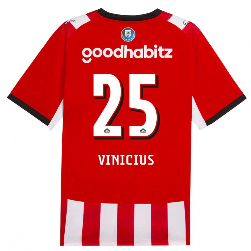 Danxen Homem Camisola Carlos Vinicius #25 Vermelho Branco Preto Principal 2026/27 Camisa