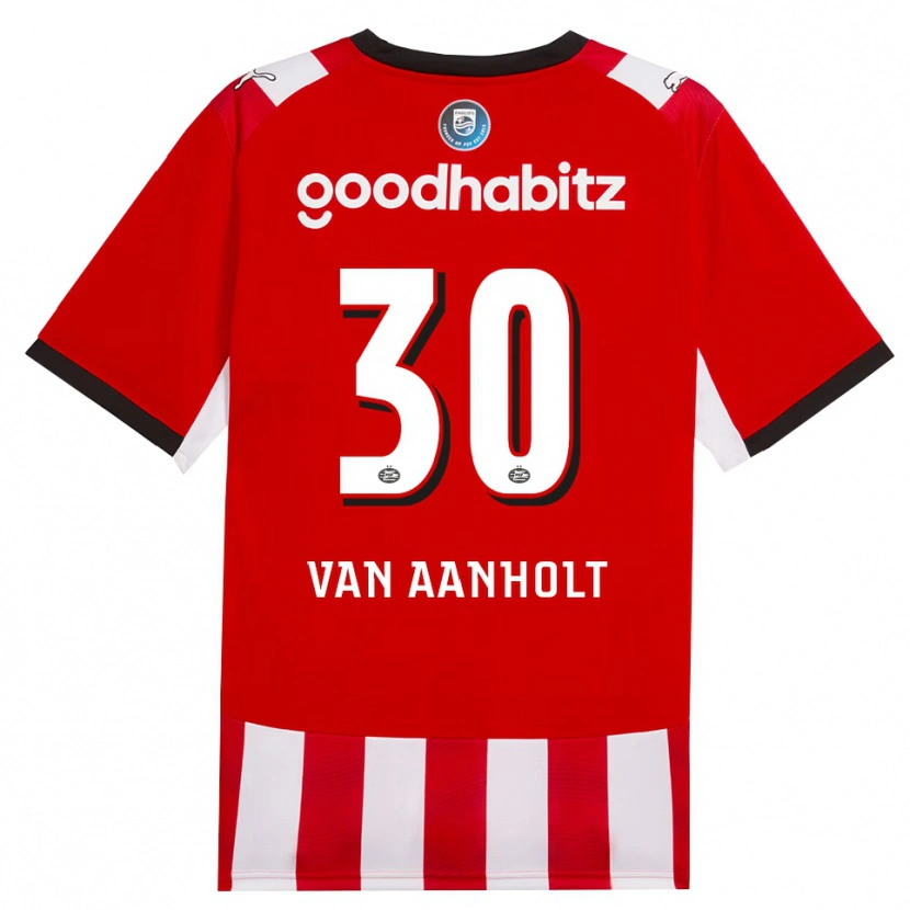 Danxen Homem Camisola Patrick Van Aanholt #30 Vermelho Branco Preto Principal 2026/27 Camisa