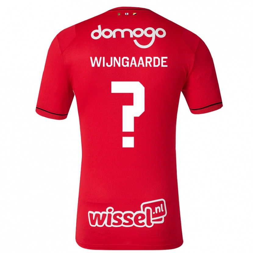 Danxen Homem Camisola Jahrnell Wijngaarde #0 Vermelho Branco Preto Principal 2026/27 Camisa
