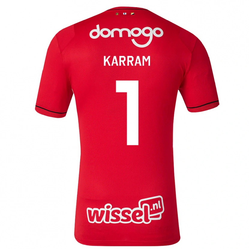 Danxen Homem Camisola Faris Karram #1 Vermelho Branco Preto Principal 2026/27 Camisa