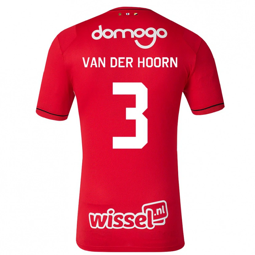 Danxen Homem Camisola Mike Van Der Hoorn #3 Vermelho Branco Preto Principal 2026/27 Camisa