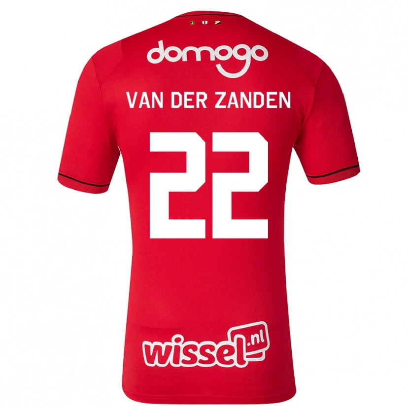 Danxen Homem Camisola Ilse Van Der Zanden #22 Vermelho Branco Preto Principal 2026/27 Camisa