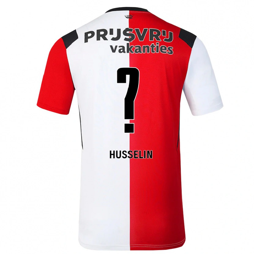Danxen Homem Camisola Mateo Husselin #0 Vermelho Branco Preto Principal 2026/27 Camisa