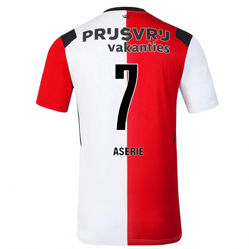 Danxen Homem Camisola Gian-Luca Aserie #7 Vermelho Branco Preto Principal 2026/27 Camisa