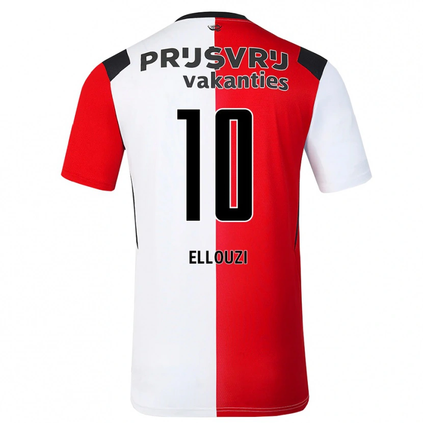 Danxen Homem Camisola Sabrine Ellouzi #10 Vermelho Branco Preto Principal 2026/27 Camisa