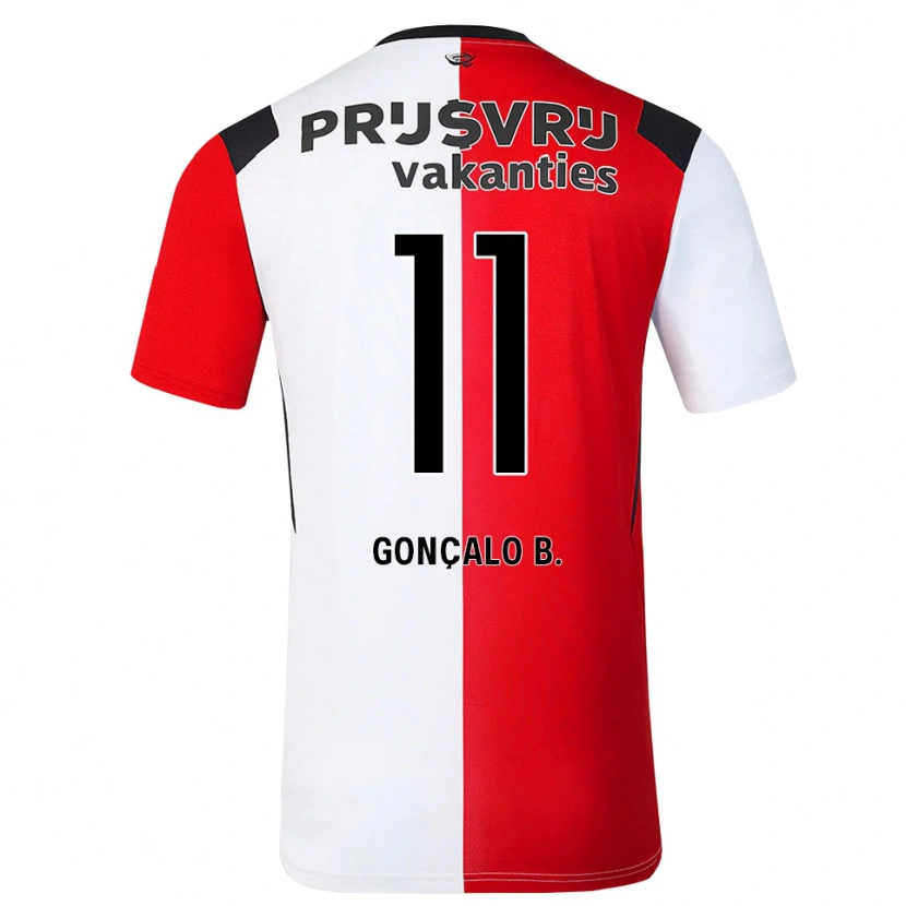 Danxen Homem Camisola Gonçalo Borges #11 Vermelho Branco Preto Principal 2026/27 Camisa