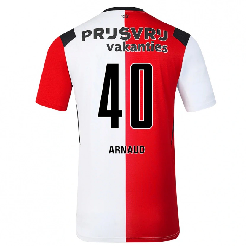 Danxen Homem Camisola Lugene Arnaud #40 Vermelho Branco Preto Principal 2026/27 Camisa