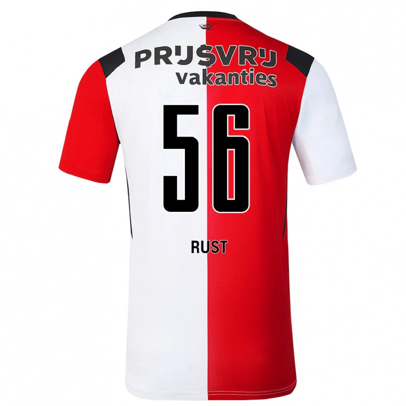 Danxen Homem Camisola Fabiano Rust #56 Vermelho Branco Preto Principal 2026/27 Camisa