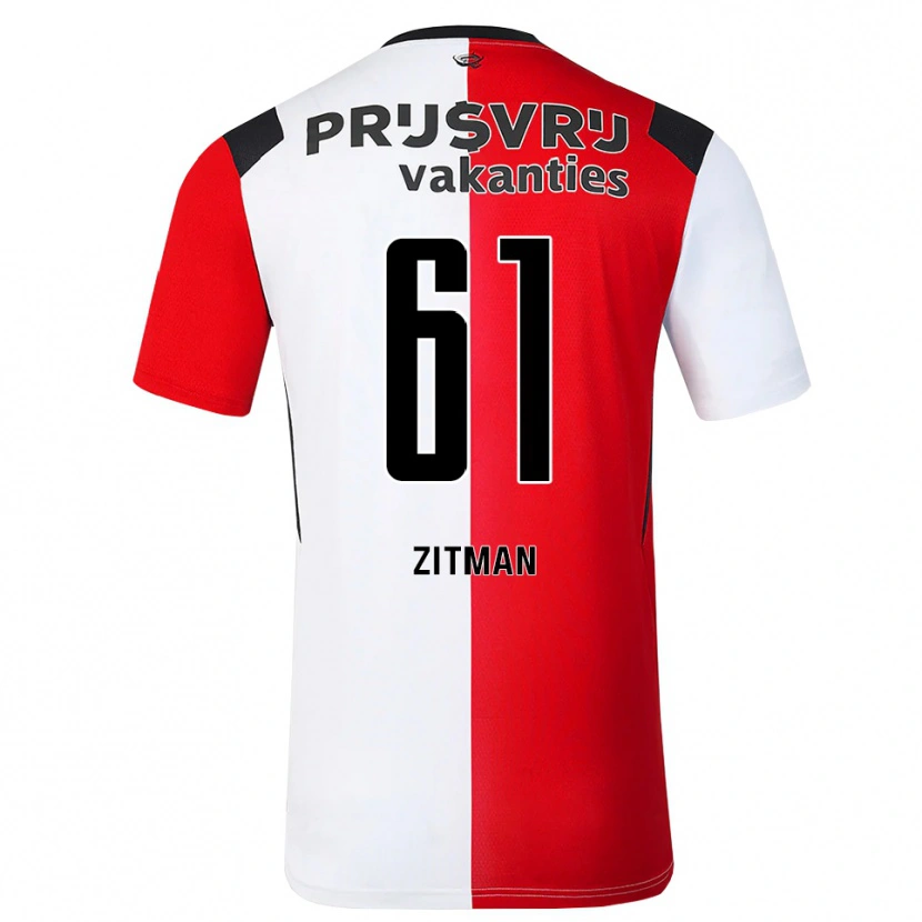 Danxen Homem Camisola Sven Zitman #61 Vermelho Branco Preto Principal 2026/27 Camisa
