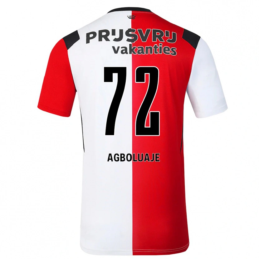 Danxen Homem Camisola Hakeem Agboluaje #72 Vermelho Branco Preto Principal 2026/27 Camisa