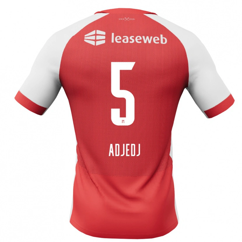 Danxen Homem Camisola Eliav Adjedj #5 Vermelho Branco Preto Principal 2026/27 Camisa