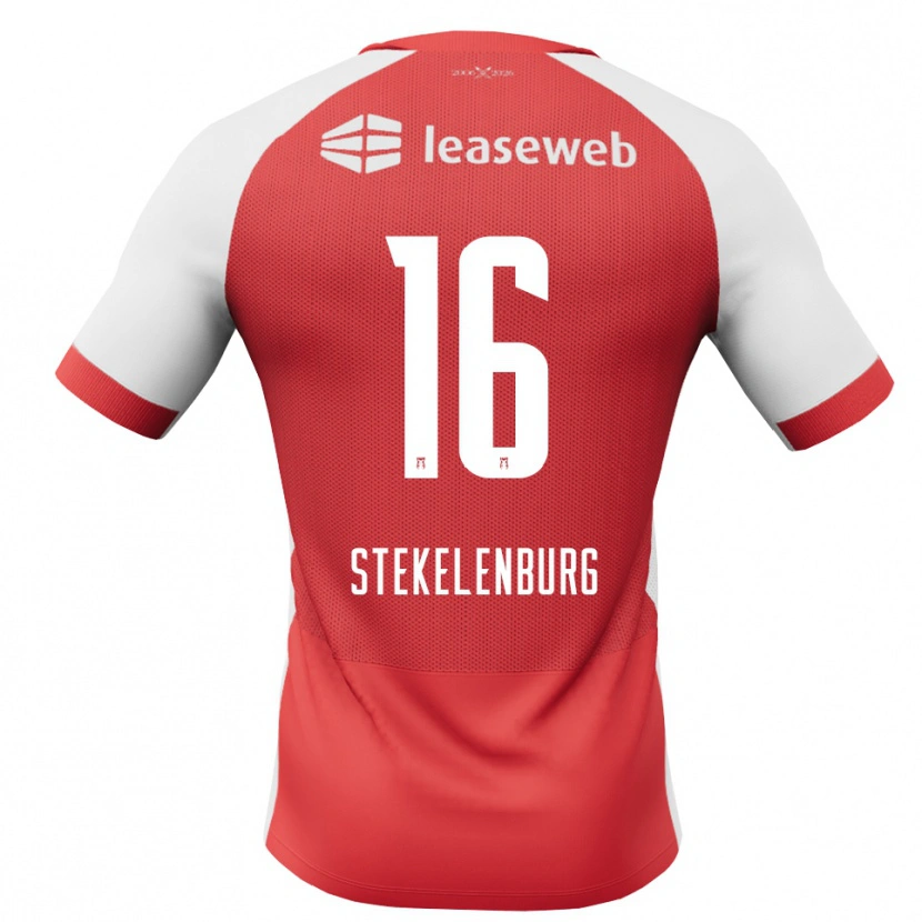 Danxen Homem Camisola Sem Stekelenburg #16 Vermelho Branco Preto Principal 2026/27 Camisa