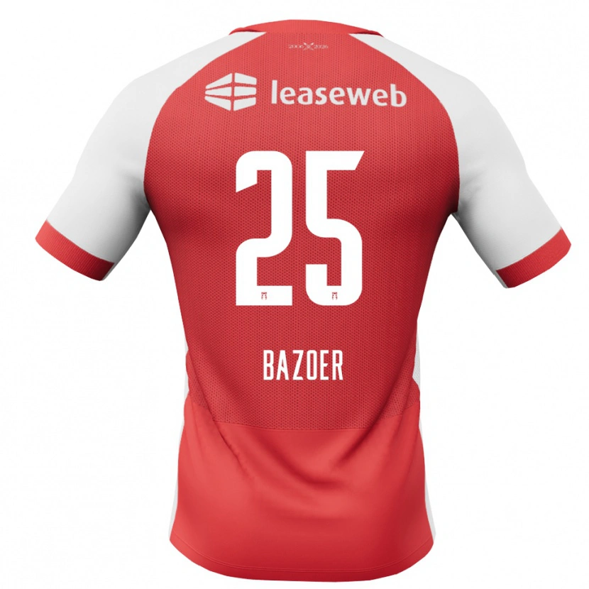 Danxen Homem Camisola Riechedly Bazoer #25 Vermelho Branco Preto Principal 2026/27 Camisa