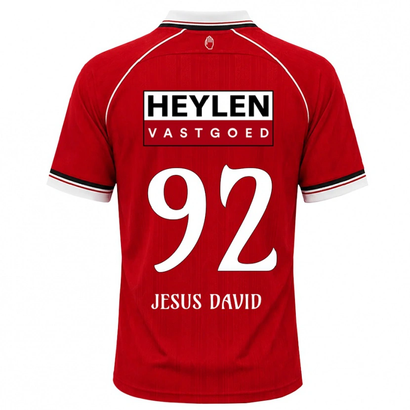 Danxen Homem Camisola Gabriel Jesus David #92 Vermelho Branco Preto Principal 2026/27 Camisa