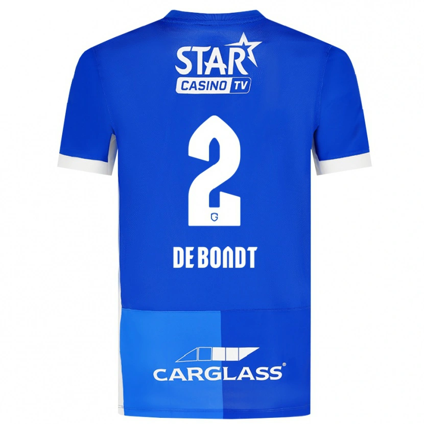 Danxen Homem Camisola Marith De Bondt #2 Mediumblue Royalblue Branco Principal 2026/27 Camisa