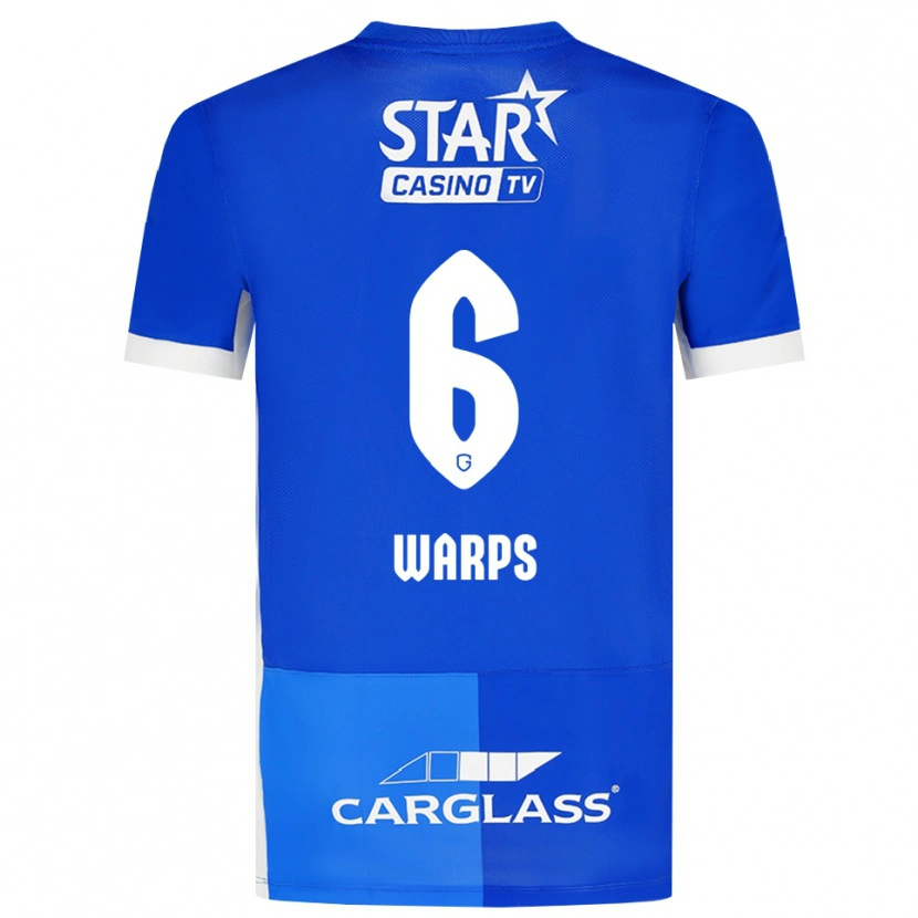 Danxen Homem Camisola Isa Warps #6 Mediumblue Royalblue Branco Principal 2026/27 Camisa