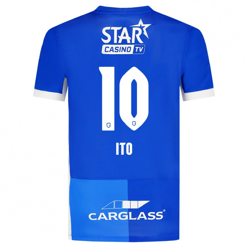 Danxen Homem Camisola Junya Ito #10 Mediumblue Royalblue Branco Principal 2026/27 Camisa