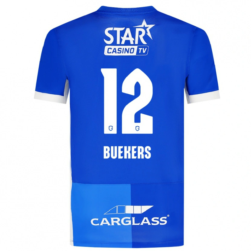 Danxen Homem Camisola Maxime Buekers #12 Mediumblue Royalblue Branco Principal 2026/27 Camisa