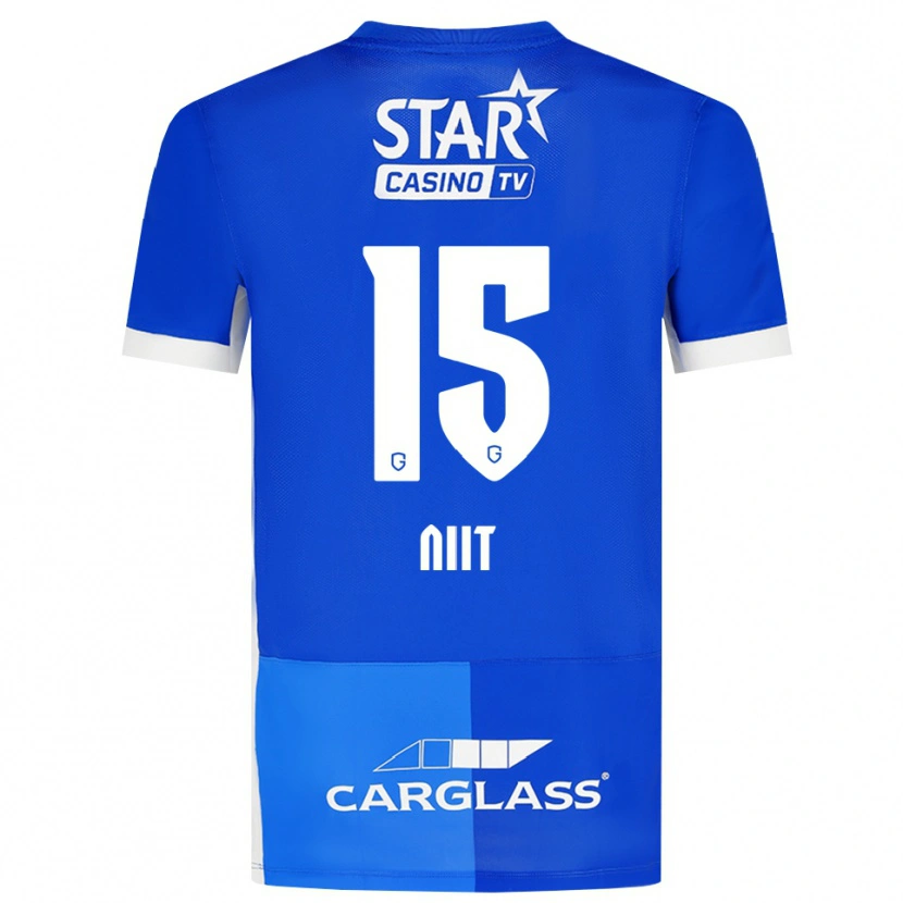 Danxen Homem Camisola Eva-Maria Niit #15 Mediumblue Royalblue Branco Principal 2026/27 Camisa
