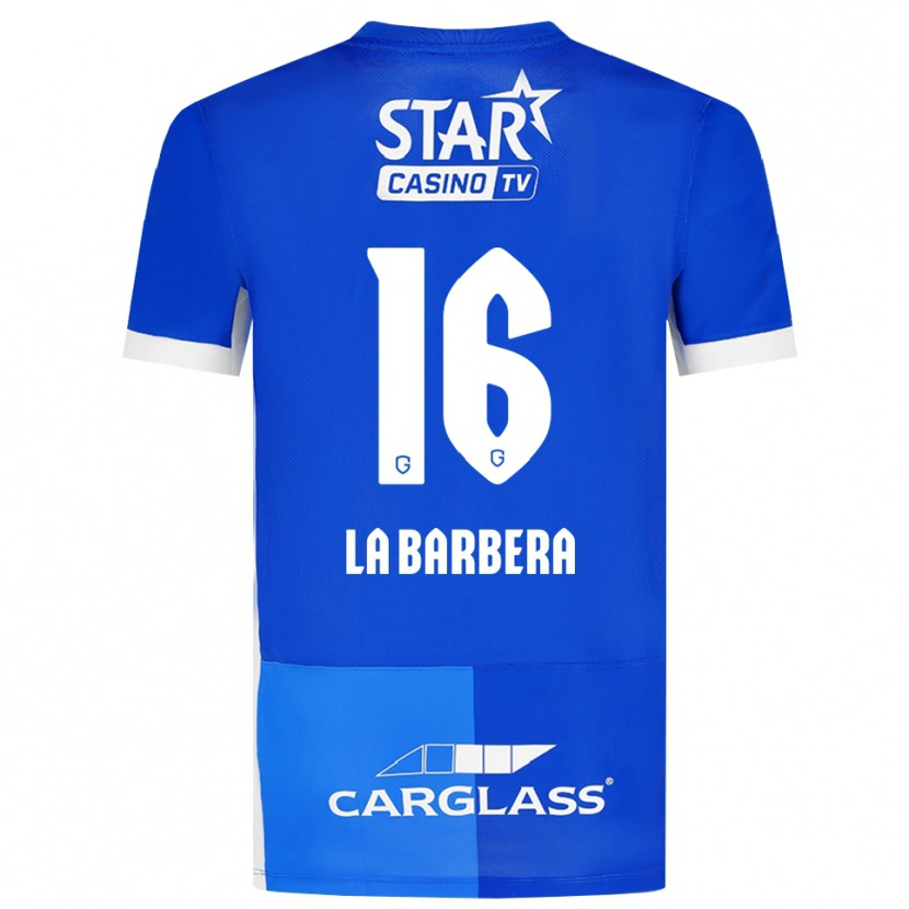 Danxen Homem Camisola Yonni La Barbera #16 Mediumblue Royalblue Branco Principal 2026/27 Camisa