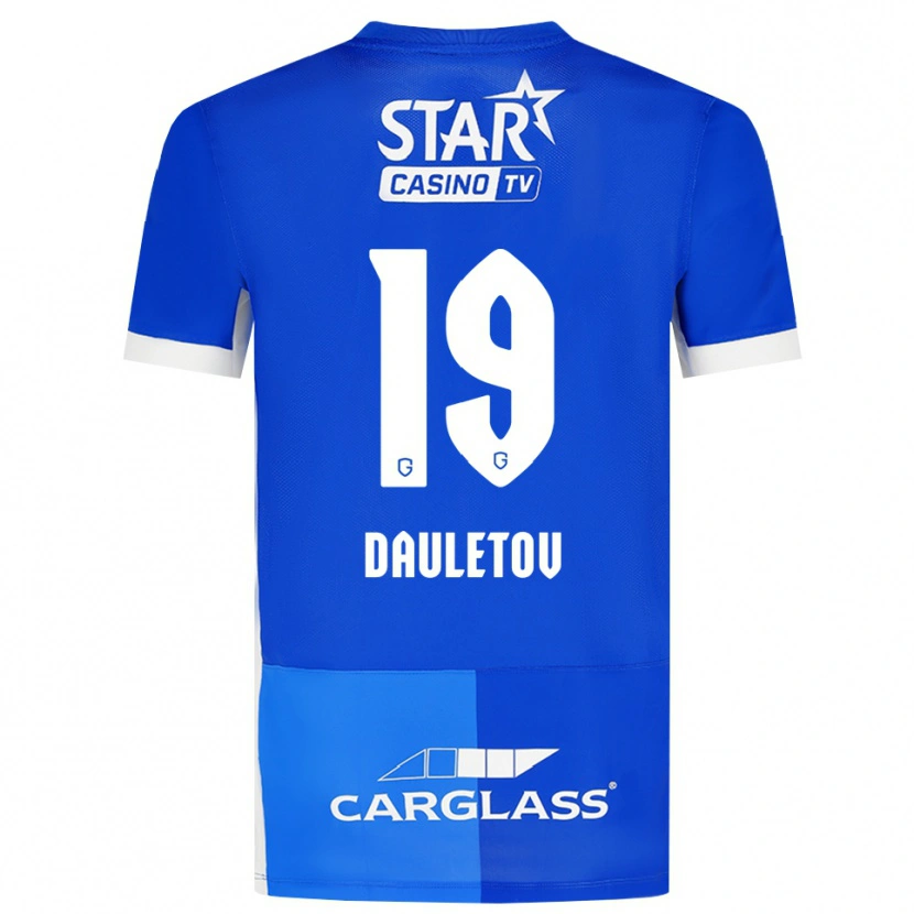 Danxen Homem Camisola Shakhmurat Dauletov #19 Mediumblue Royalblue Branco Principal 2026/27 Camisa