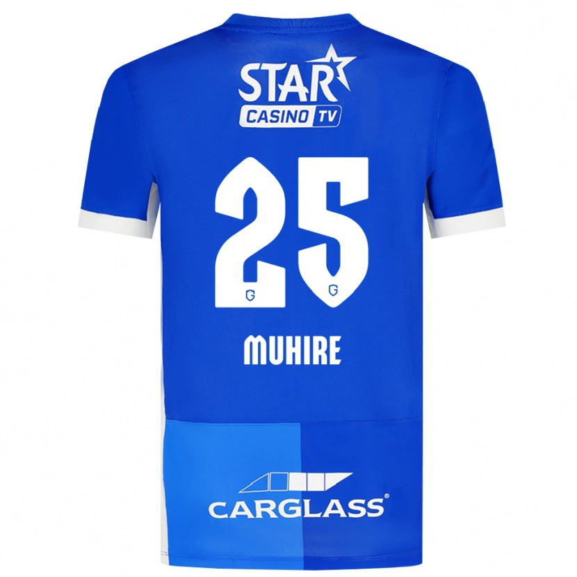 Danxen Homem Camisola Ian-Confiance Muhire #25 Mediumblue Royalblue Branco Principal 2026/27 Camisa