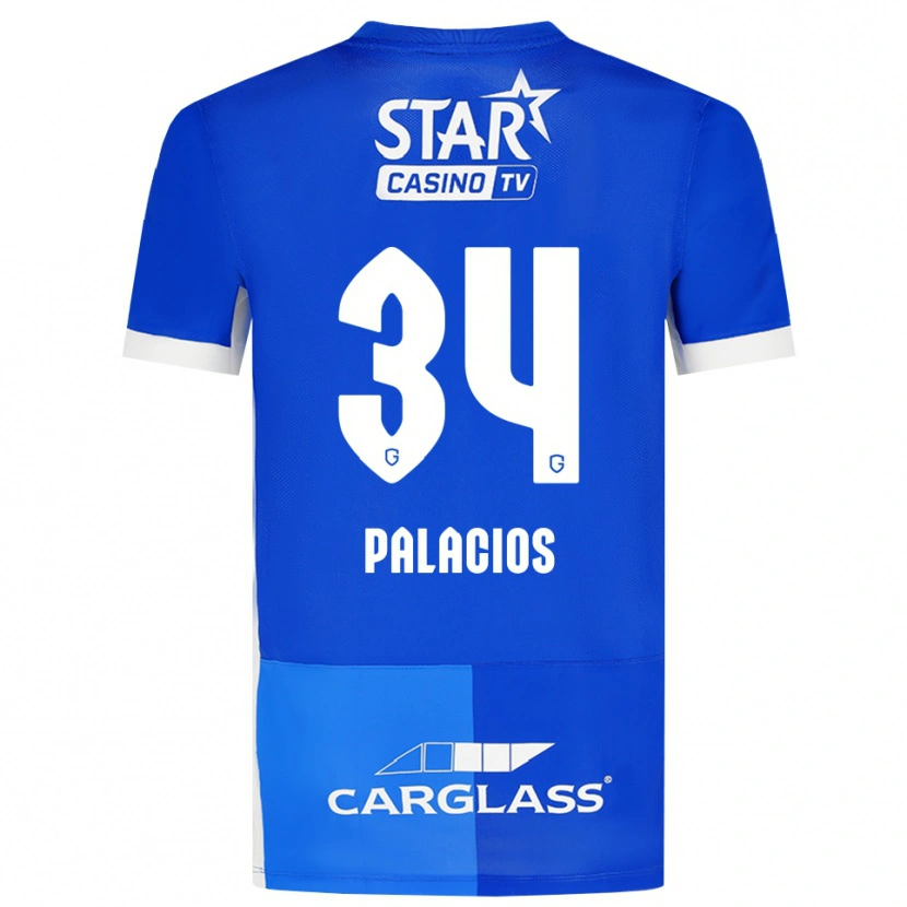 Danxen Homem Camisola Adrián Palacios #34 Mediumblue Royalblue Branco Principal 2026/27 Camisa