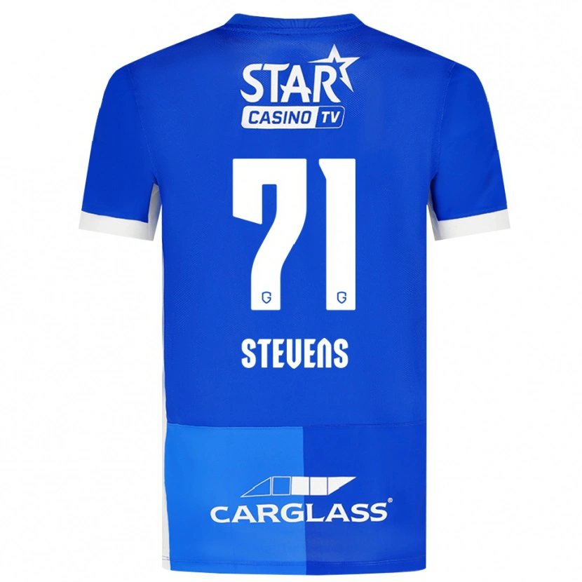Danxen Homem Camisola Brent Stevens #71 Mediumblue Royalblue Branco Principal 2026/27 Camisa