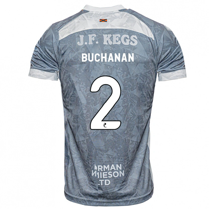 Danxen Homem Camisola Marcus Buchanan #2 Cinza Ardósia Claro Alternativa 2026/27 Camisa