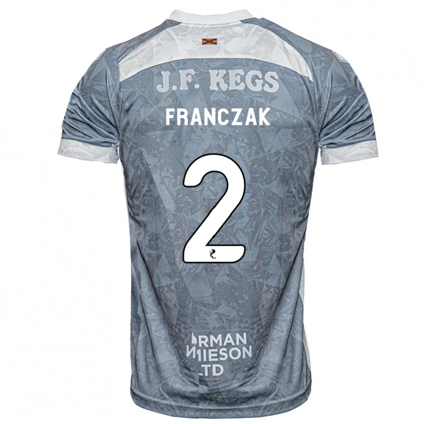 Danxen Homem Camisola Emil Franczak #2 Cinza Ardósia Claro Alternativa 2026/27 Camisa