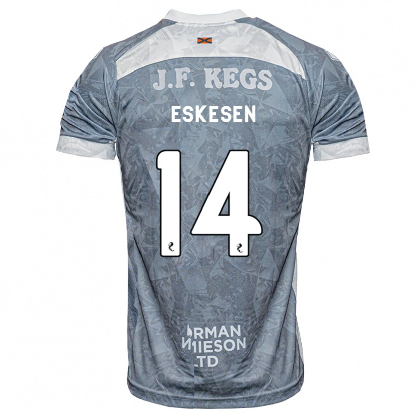 Danxen Homem Camisola Julius Eskesen #14 Cinza Ardósia Claro Alternativa 2026/27 Camisa