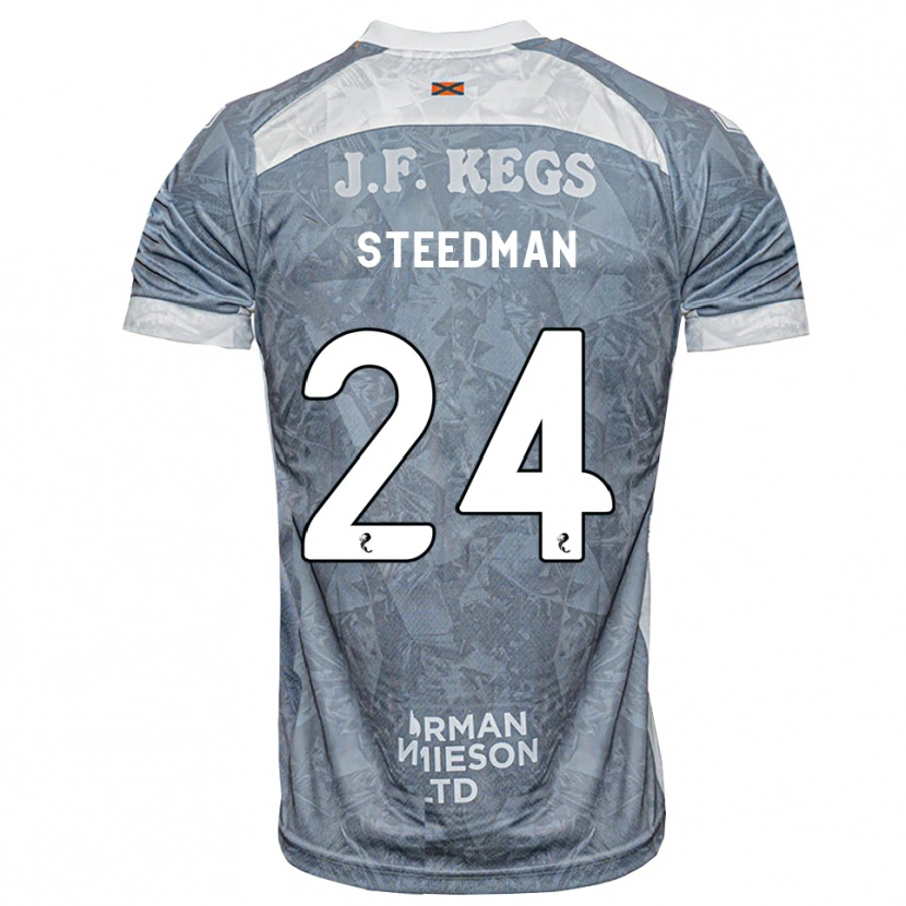 Danxen Homem Camisola Laura Steedman #24 Cinza Ardósia Claro Alternativa 2026/27 Camisa