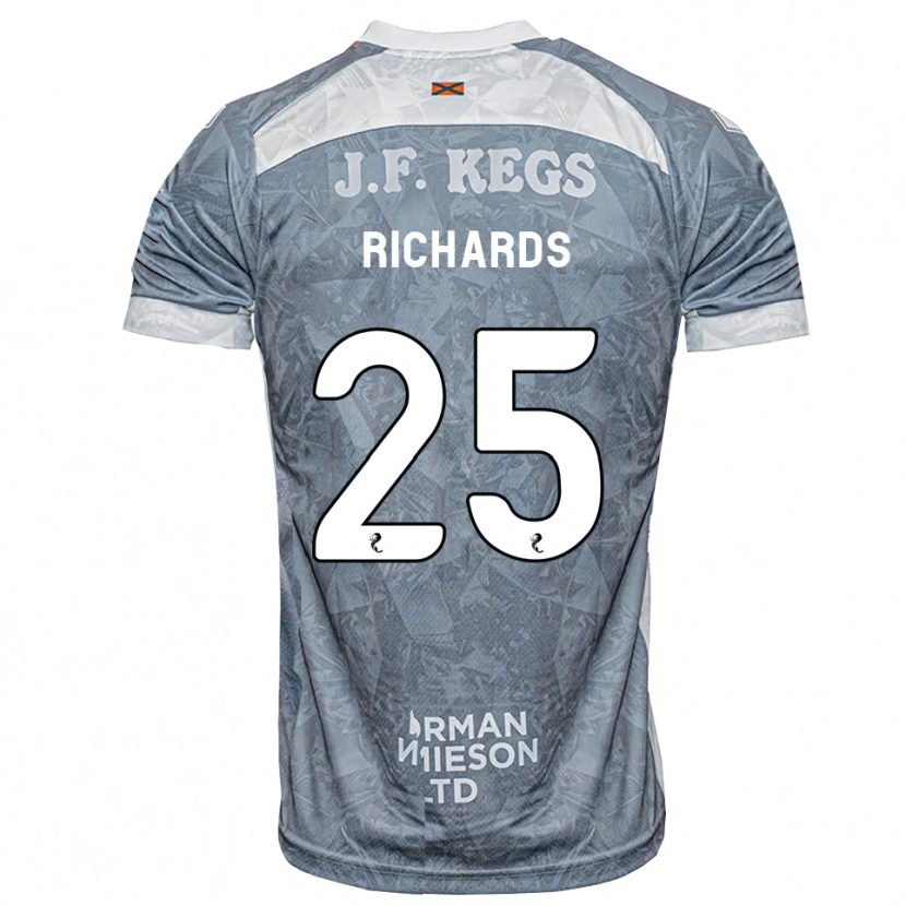 Danxen Homem Camisola Dave Richards #25 Cinza Ardósia Claro Alternativa 2026/27 Camisa