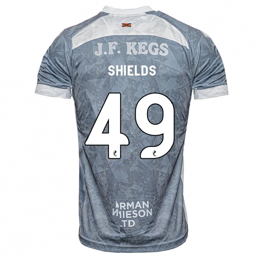 Danxen Homem Camisola Conal Shields #49 Cinza Ardósia Claro Alternativa 2026/27 Camisa