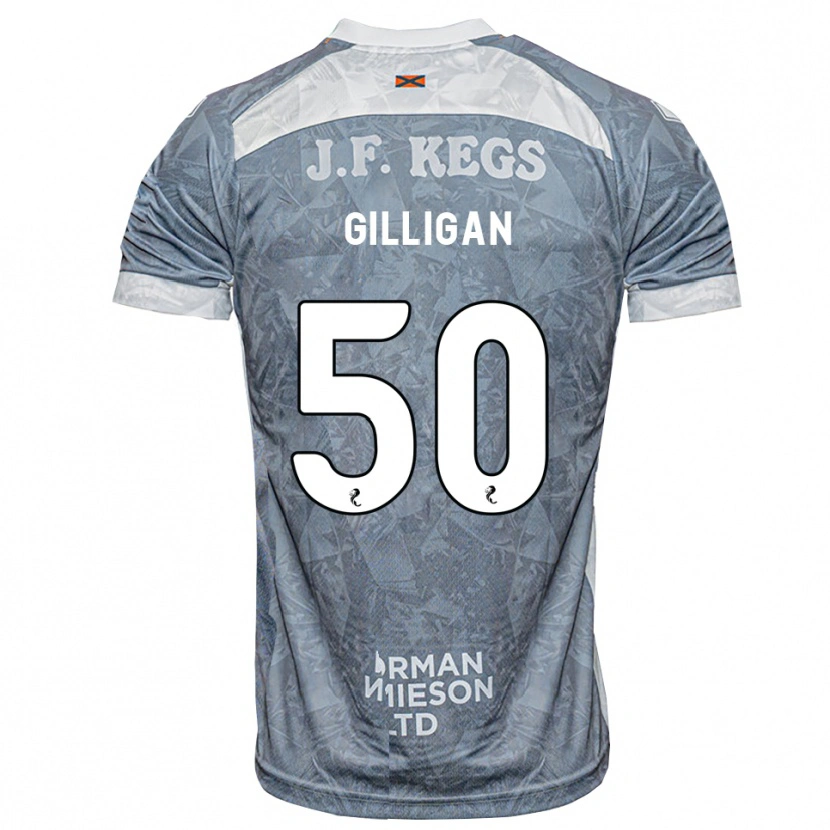 Danxen Homem Camisola Keir Gilligan #50 Cinza Ardósia Claro Alternativa 2026/27 Camisa