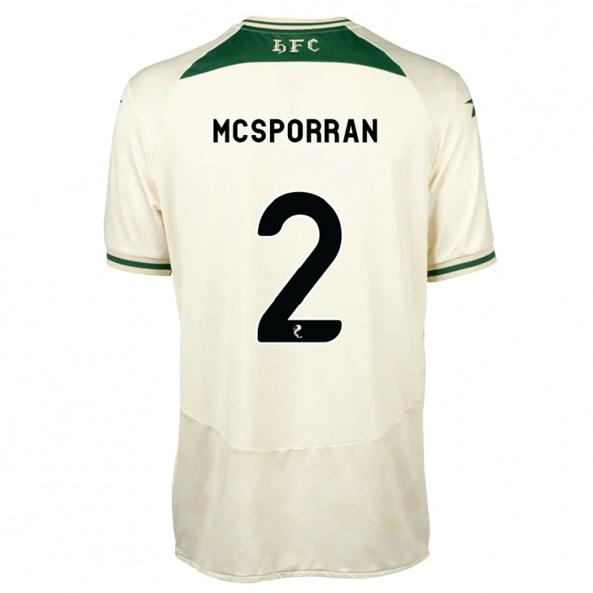 Danxen Homem Camisola Arran Mcsporran #2 Branco Floresta Alternativa 2026/27 Camisa