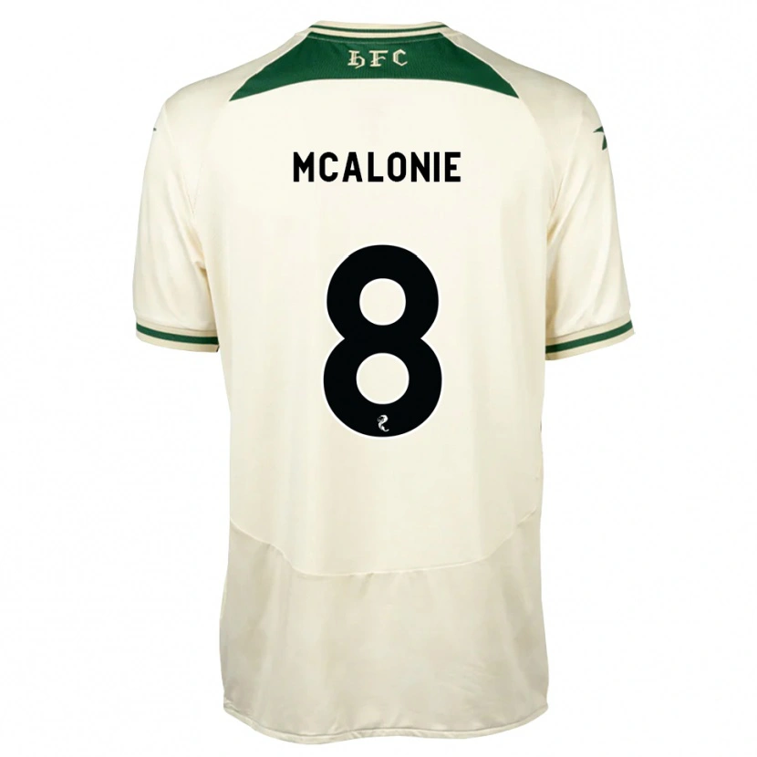 Danxen Homem Camisola Michaela Mcalonie #8 Branco Floresta Alternativa 2026/27 Camisa