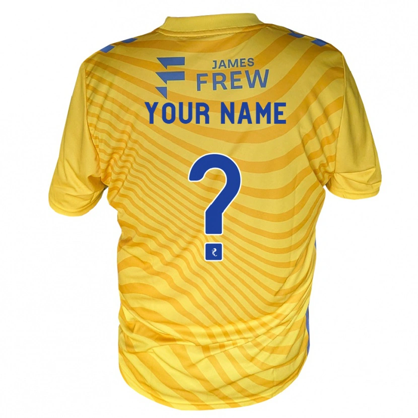 Danxen Homem Camisola Seu Nome #0 Azul Real Amarelo Alternativa 2026/27 Camisa
