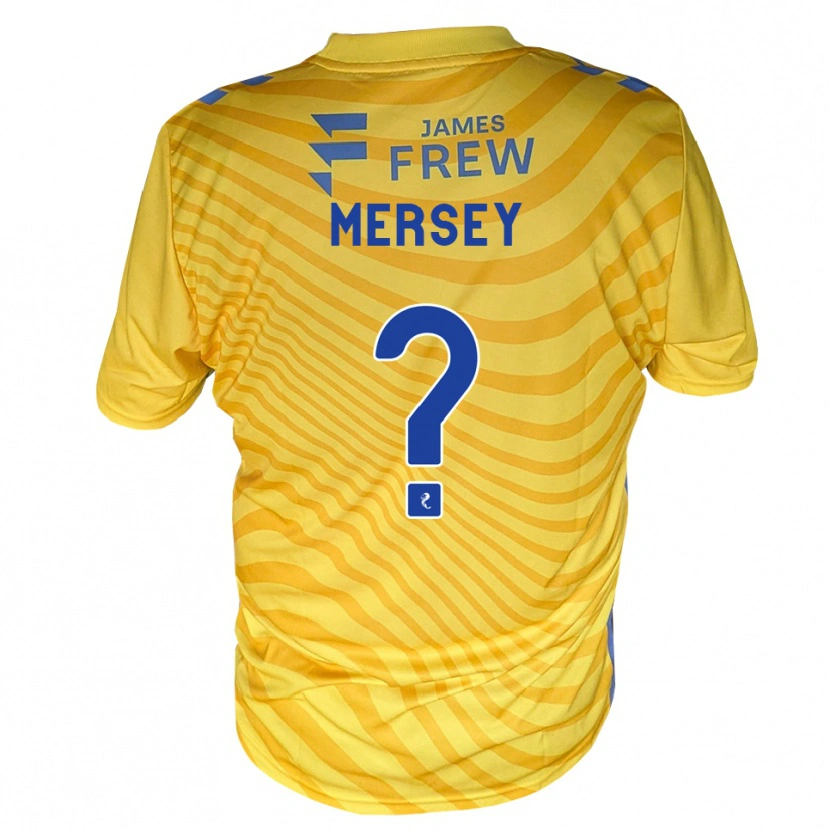 Danxen Homem Camisola Ethan Mersey #0 Azul Real Amarelo Alternativa 2026/27 Camisa