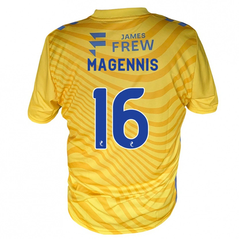 Danxen Homem Camisola Kyle Magennis #16 Azul Real Amarelo Alternativa 2026/27 Camisa
