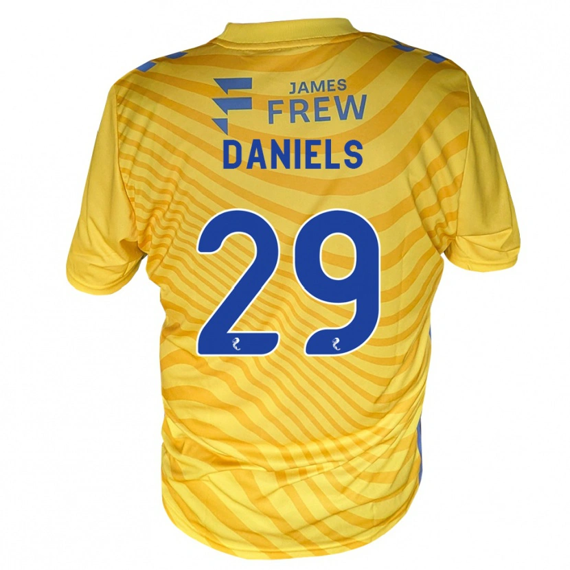 Danxen Homem Camisola Djenairo Daniels #29 Azul Real Amarelo Alternativa 2026/27 Camisa