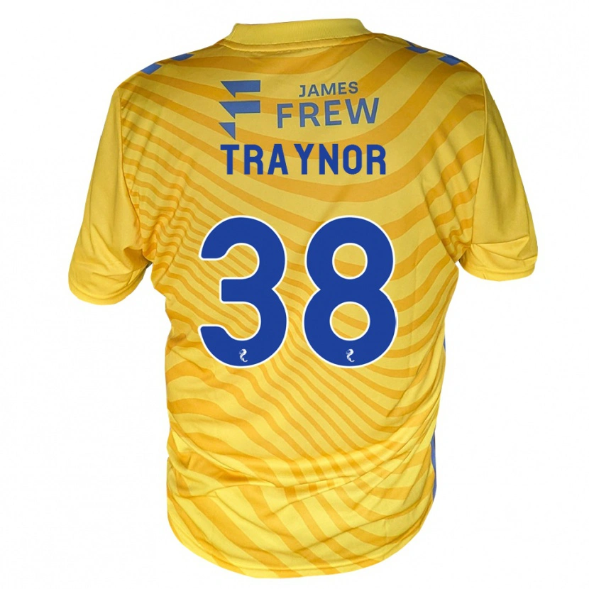 Danxen Homem Camisola Archie Traynor #38 Azul Real Amarelo Alternativa 2026/27 Camisa