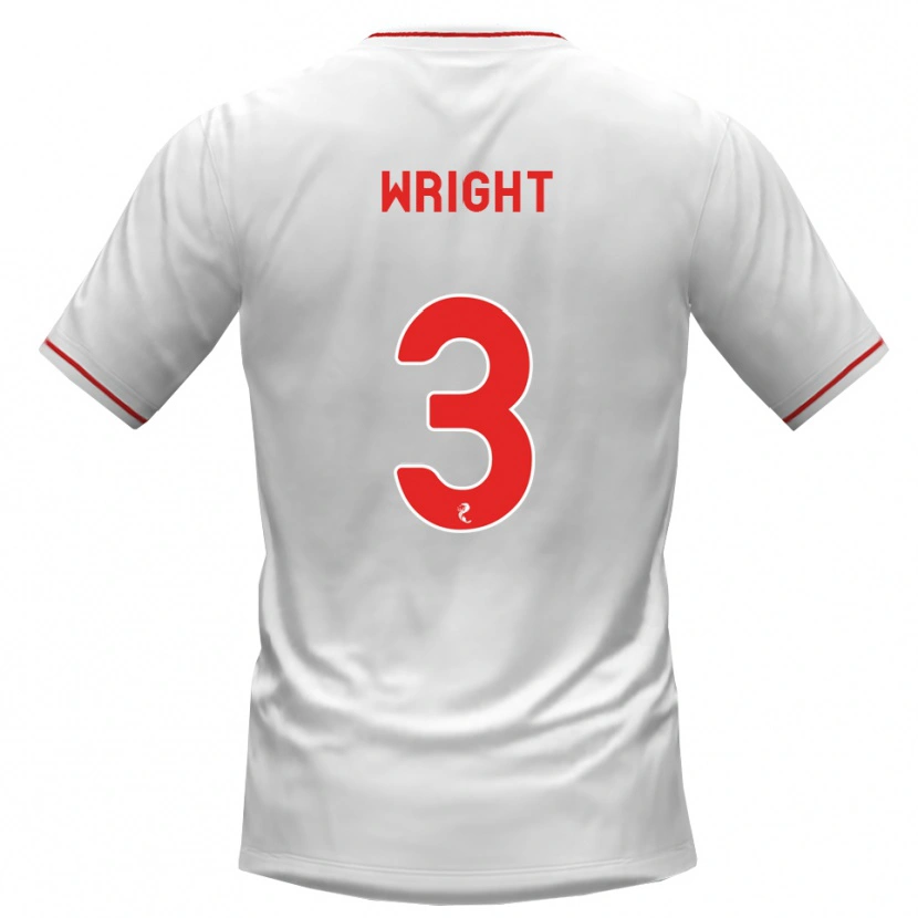 Danxen Homem Camisola Duncan Wright #3 Branco Vermelho Alternativa 2026/27 Camisa